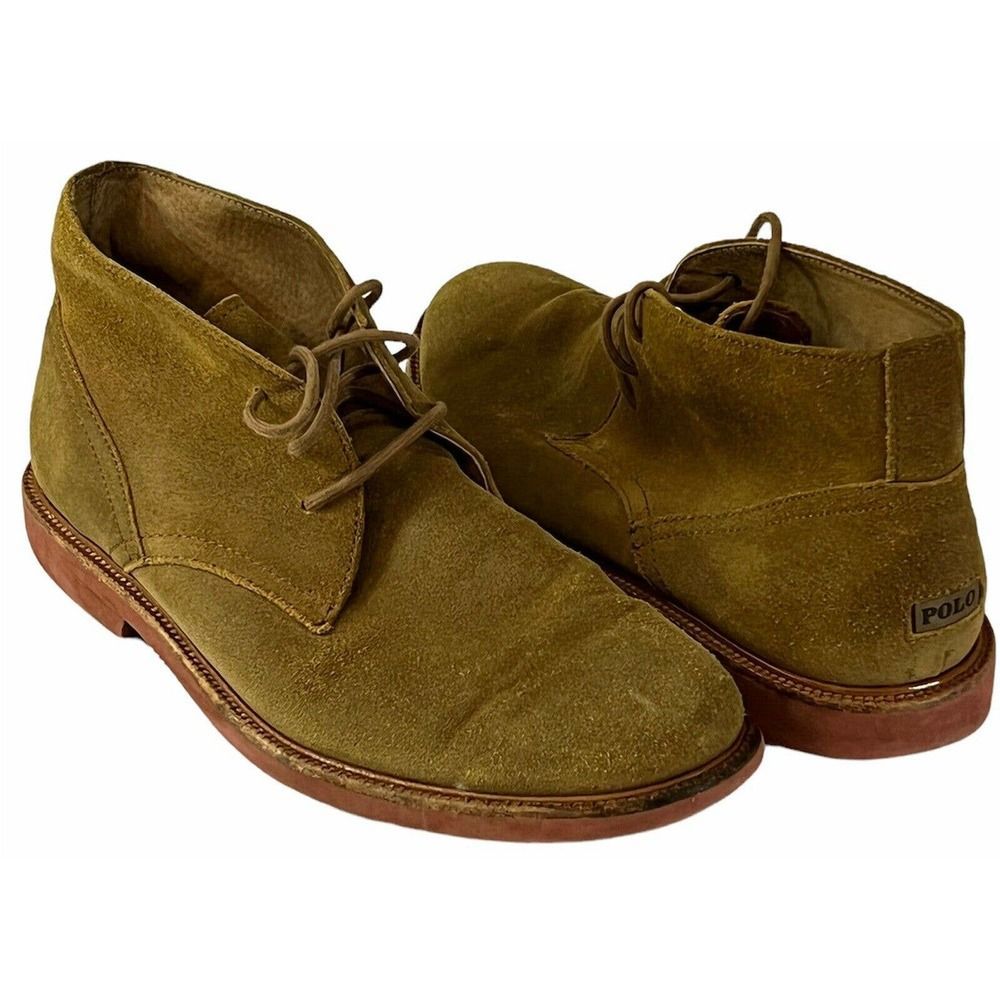 Polo Ralph Lauren Torrington Chukka Boots Suede Leather Brown Size 11.5 D